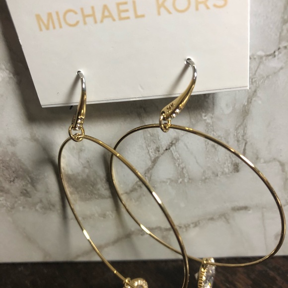 NWT Brilliance Hoop Drop Earrings - Picture 8 of 8